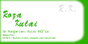 roza kulai business card